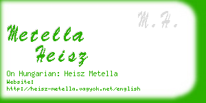 metella heisz business card